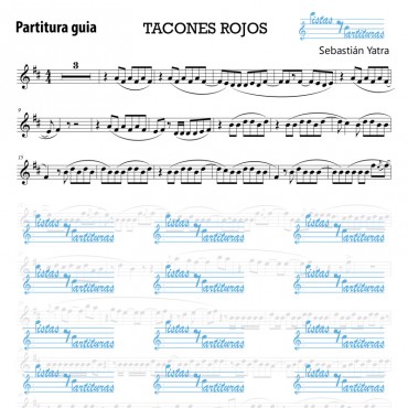 Pista Y Partituras Tacones Rojos - Sebastian Yatra