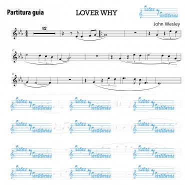 Pista Y Partituras Lover Why - John Wesley