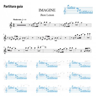 Pista Y Partituras Imagine - John Lennon