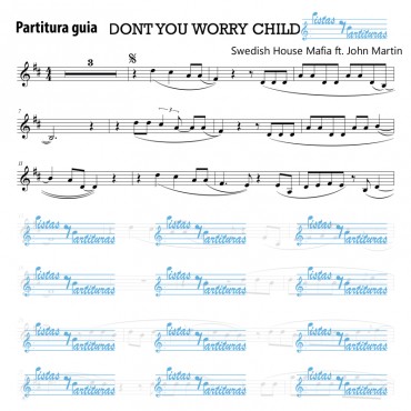 Pista Y Partituras Don´t You Worry Child - House Mafia