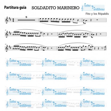 Pista Y Partituras Soldadito Marinero - Fito & Fitipaldis
