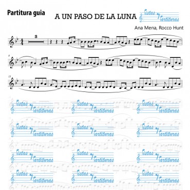 Pista Y Partituras A un paso de la Luna - Ana Mena & Rocco Hunt