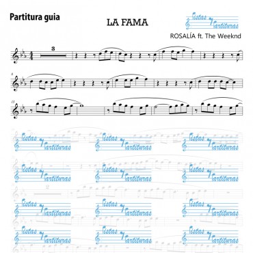Pista Y Partituras La Fama - Rosalia & The Weeknd