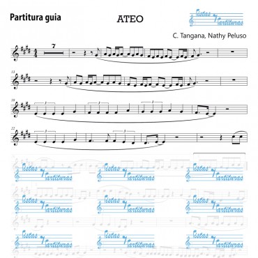 Pista y partituras Ateo- C. Tangana, Nathy Peluso