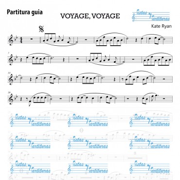 Pista y partituras Voyage Voyage - Kate Ryan