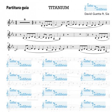 Pista Y Partituras Titanium - David Guetta