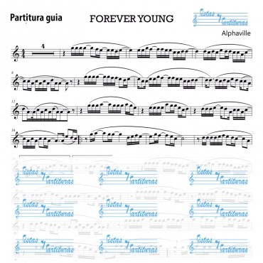 Pista Y Partituras Forever Young- Alphaville