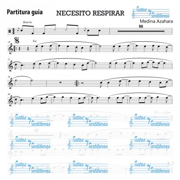 Pista Y Partituras Necesito respirar - Medina Azahara