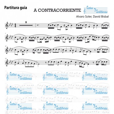 Pista Y Partituras A Contracorriente - David Bisbal & Alvaro Soler