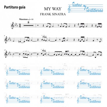 Pista y Partituras My Way - Frank Sinatra