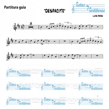 Pista y Partituras Despacito - Luis Fonsi