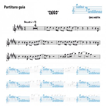 Pista y Partituras Cero - Dani Martin